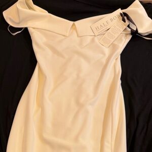 Hale Bob white dress, off the shoulders/ never worn